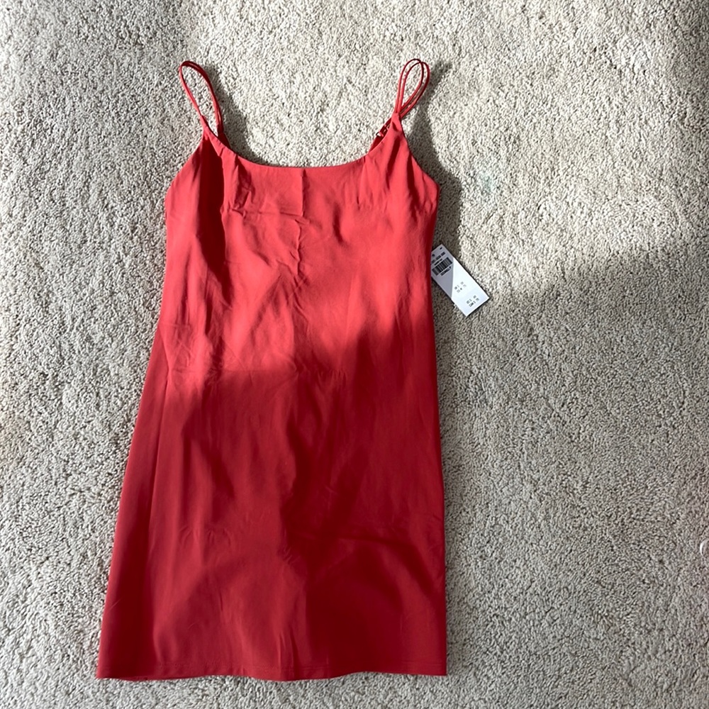 red mini dress